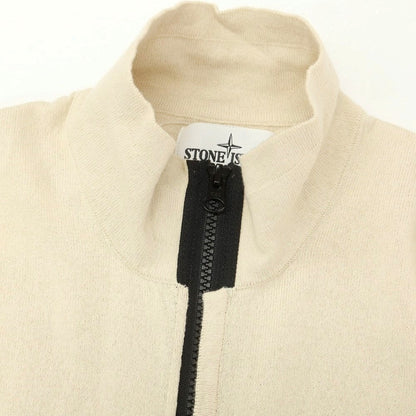 【中古】ストーンアイランド STONE ISLAND コットン ジップアップ カーディガン ベージュ【 S 】【 状態ランクB 】【 メンズ 】