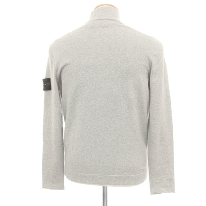 【中古】ストーンアイランド STONE ISLAND コットン ジップアップ カーディガン ライトグレー【 S 】【 状態ランクB 】【 メンズ 】