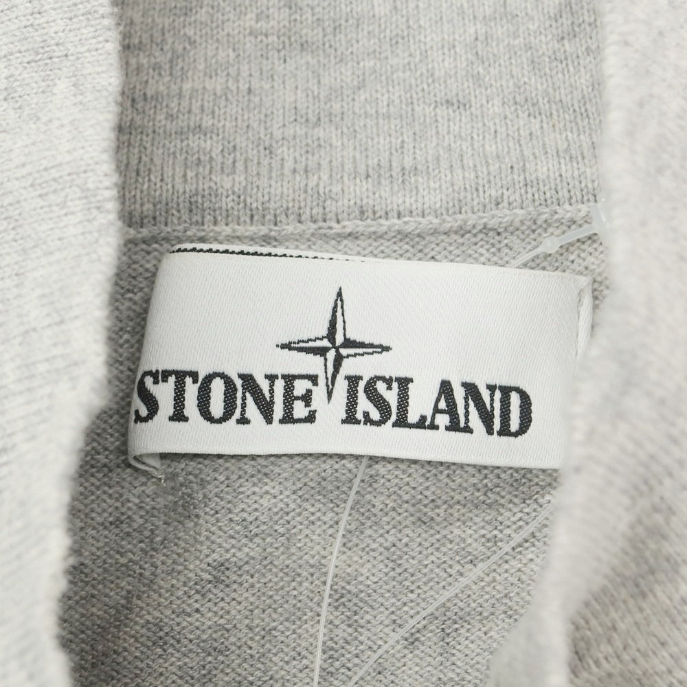 【中古】ストーンアイランド STONE ISLAND コットン ジップアップ カーディガン ライトグレー【 S 】【 状態ランクB 】【 メンズ 】