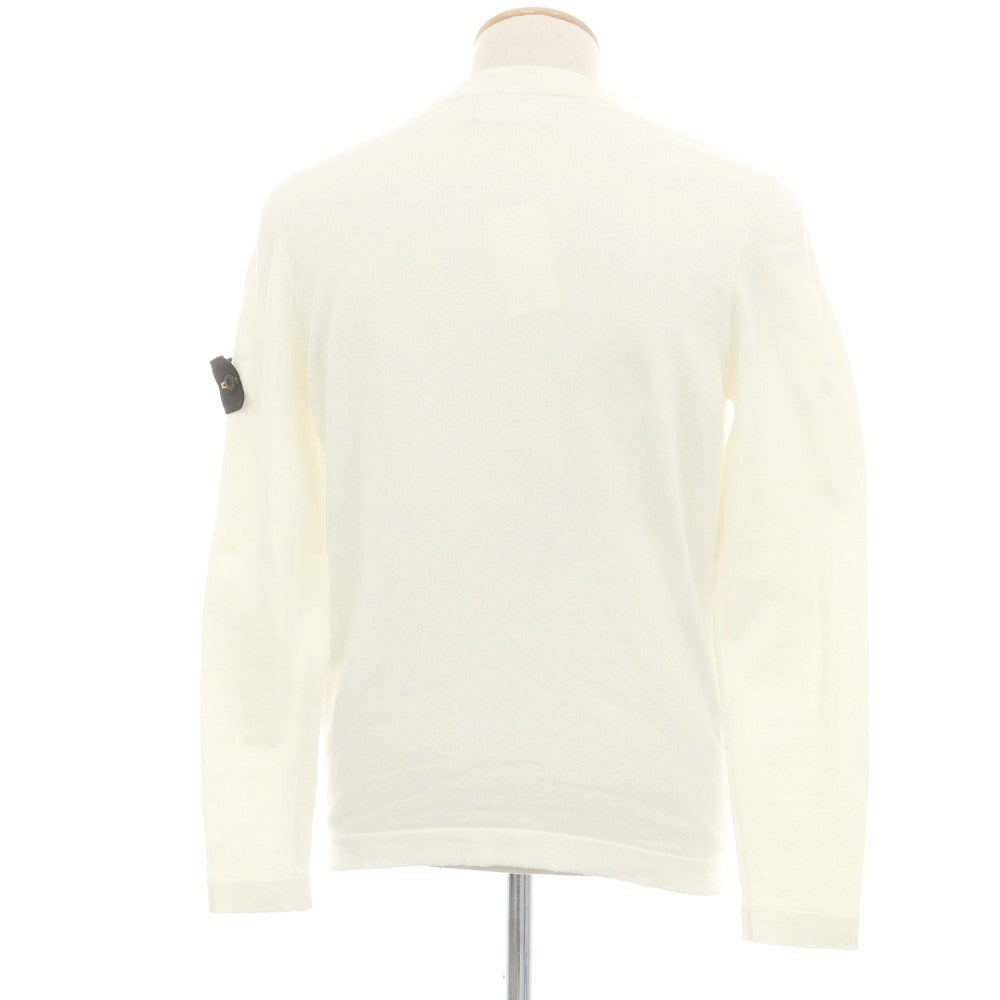 【中古】ストーンアイランド STONE ISLAND コットン クルーネック 長袖Ｔシャツ ホワイト【 S 】【 状態ランクB 】【 メンズ 】