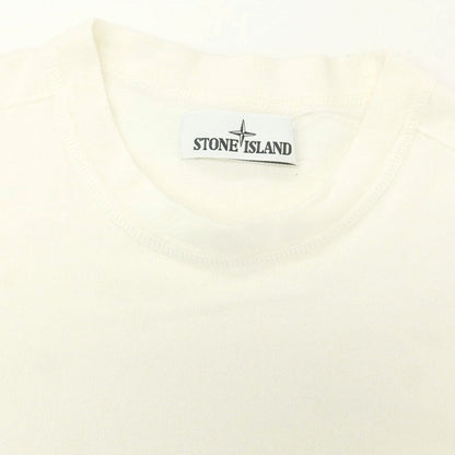 【中古】ストーンアイランド STONE ISLAND コットン クルーネック 長袖Ｔシャツ ホワイト【 S 】【 状態ランクB 】【 メンズ 】