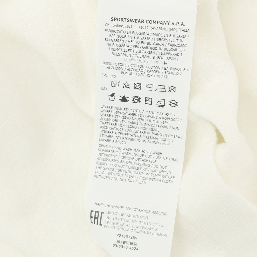 【中古】ストーンアイランド STONE ISLAND コットン クルーネック 長袖Ｔシャツ ホワイト【 S 】【 状態ランクB 】【 メンズ 】