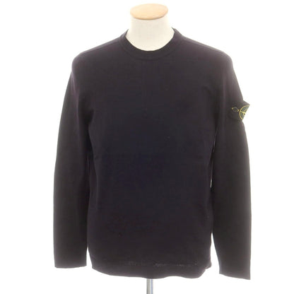 【中古】ストーンアイランド STONE ISLAND コットン クルーネック 長袖Ｔシャツ ブラック【 S 】【 状態ランクB 】【 メンズ 】