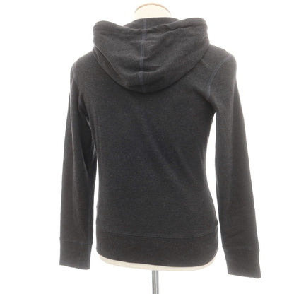 【中古】スリードッツ three dots コットン ジャージー ダブルジップ パーカー チャコール【 S 】【 状態ランクB 】【 メンズ 】