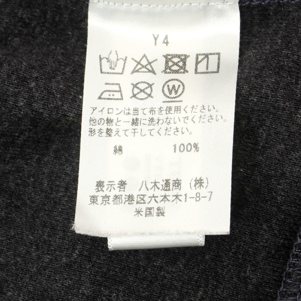 【中古】スリードッツ three dots コットン ジャージー ダブルジップ パーカー チャコール【 S 】【 状態ランクB 】【 メンズ 】