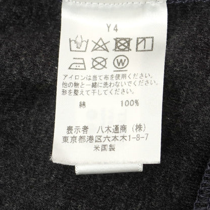 【中古】スリードッツ three dots コットン ジャージー ダブルジップ パーカー チャコール【 S 】【 状態ランクB 】【 メンズ 】