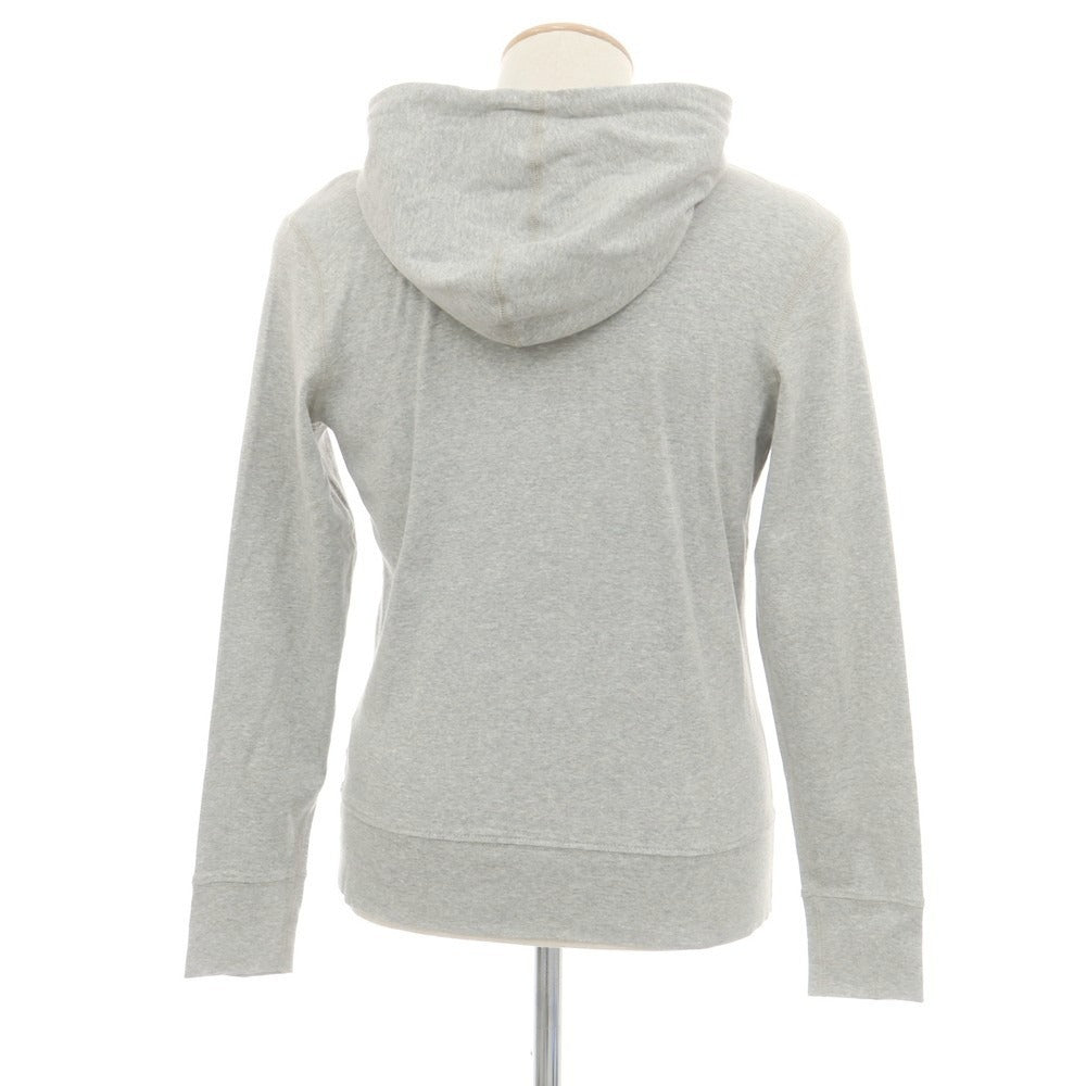 【中古】スリードッツ three dots コットン ジャージー ダブルジップ パーカー ライトグレー【 S 】【 状態ランクB 】【 メンズ 】