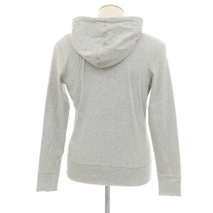 【中古】スリードッツ three dots コットン ジャージー ダブルジップ パーカー ライトグレー【 S 】【 状態ランクB 】【 メンズ 】