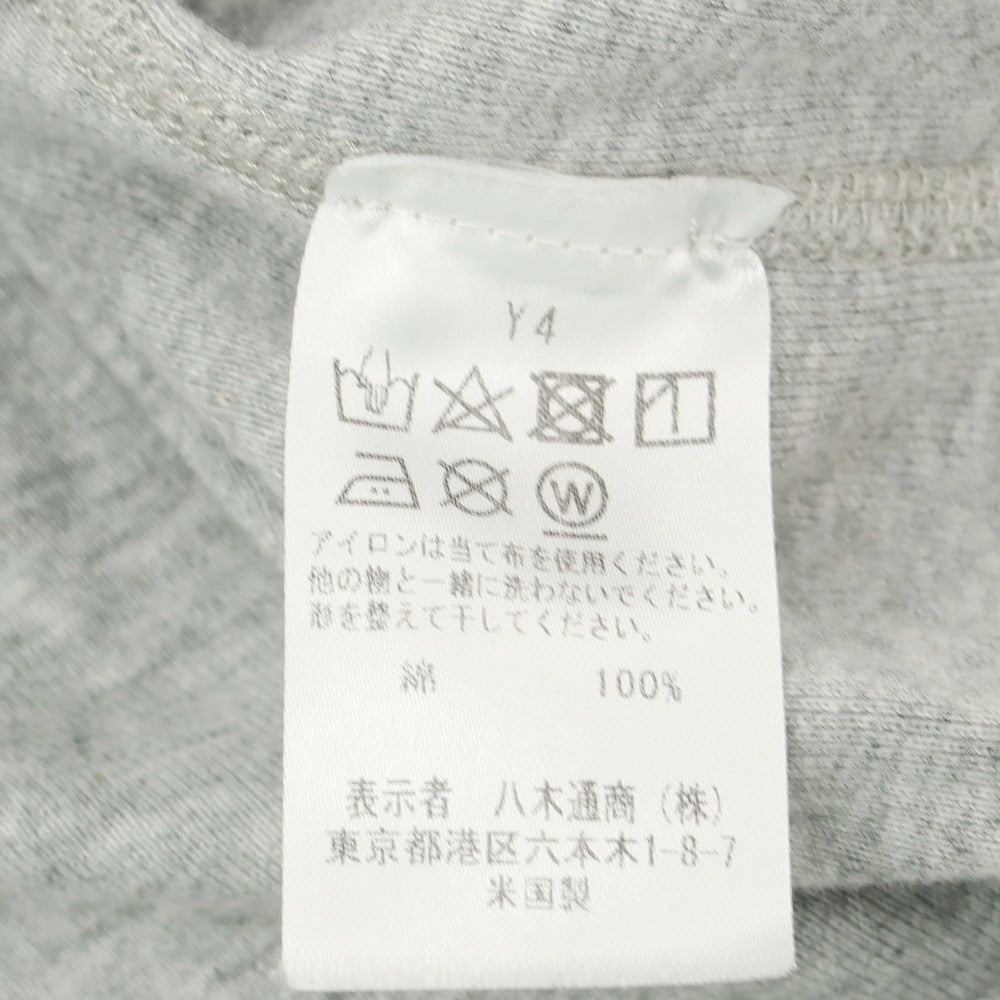 【中古】スリードッツ three dots コットン ジャージー ダブルジップ パーカー ライトグレー【 S 】【 状態ランクB 】【 メンズ 】