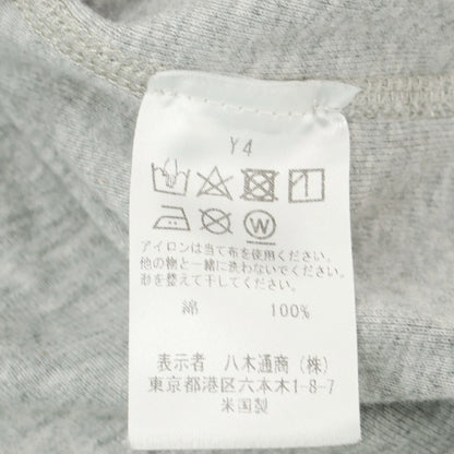 【中古】スリードッツ three dots コットン ジャージー ダブルジップ パーカー ライトグレー【 S 】【 状態ランクB 】【 メンズ 】