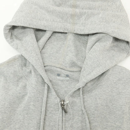 【中古】スリードッツ three dots コットン ジャージー ダブルジップ パーカー ライトグレー【 S 】【 状態ランクB 】【 メンズ 】