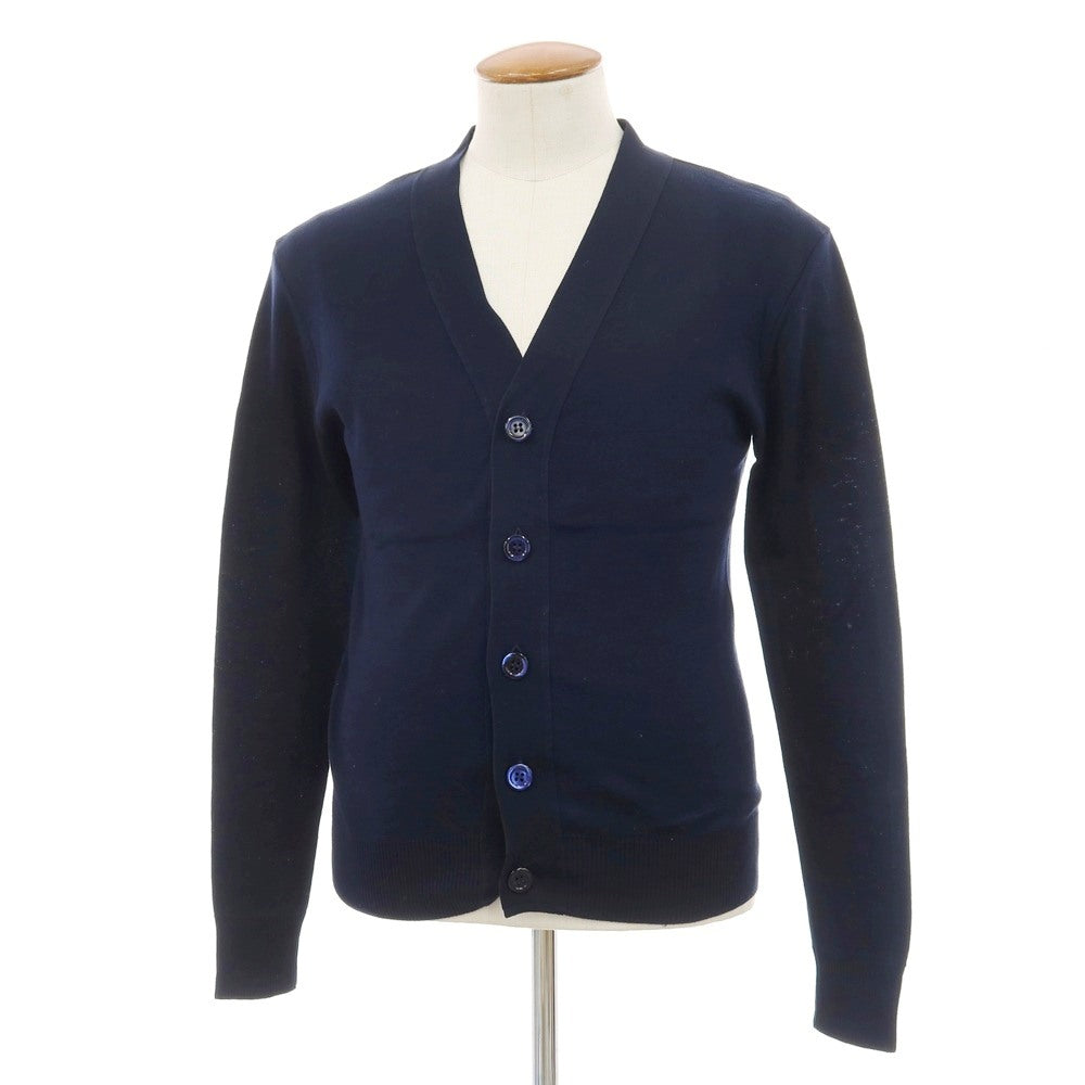 【中古】ルトロワ Letroyes ハイゲージ コットン ニット カーディガン ネイビー【サイズ3】【 状態ランクA 】【 メンズ 】