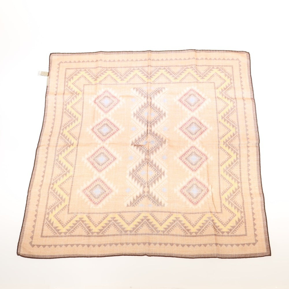 【中古】パオロ アルビザッティ PAOLO ALBIZZATI ウール スカーフ ブラウン系【 状態ランクA 】【 メンズ 】