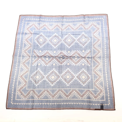 【中古】パオロ アルビザッティ PAOLO ALBIZZATI ウール スカーフ ネイビー系【 状態ランクA 】【 メンズ 】