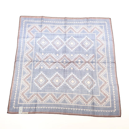 【中古】パオロ アルビザッティ PAOLO ALBIZZATI ウール スカーフ ネイビー系【 状態ランクA 】【 メンズ 】