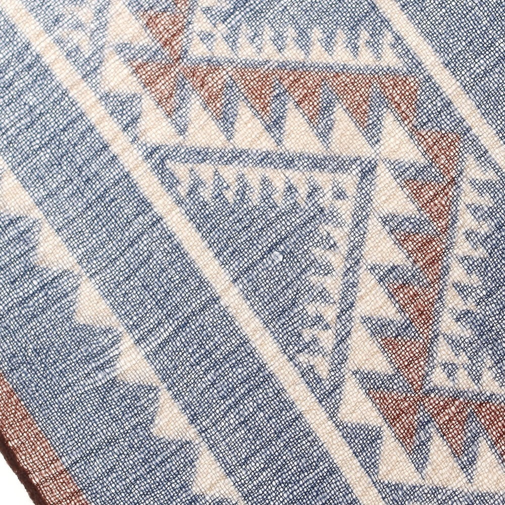 【中古】パオロ アルビザッティ PAOLO ALBIZZATI ウール スカーフ ネイビー系【 状態ランクA 】【 メンズ 】