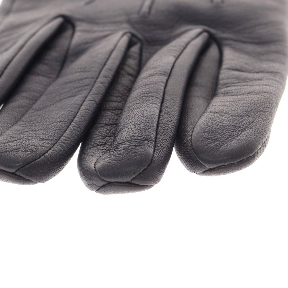 【中古】デンツ DENTS レザー 手袋 グローブ ネイビー【 7 1/2 】【 状態ランクB 】【 メンズ 】