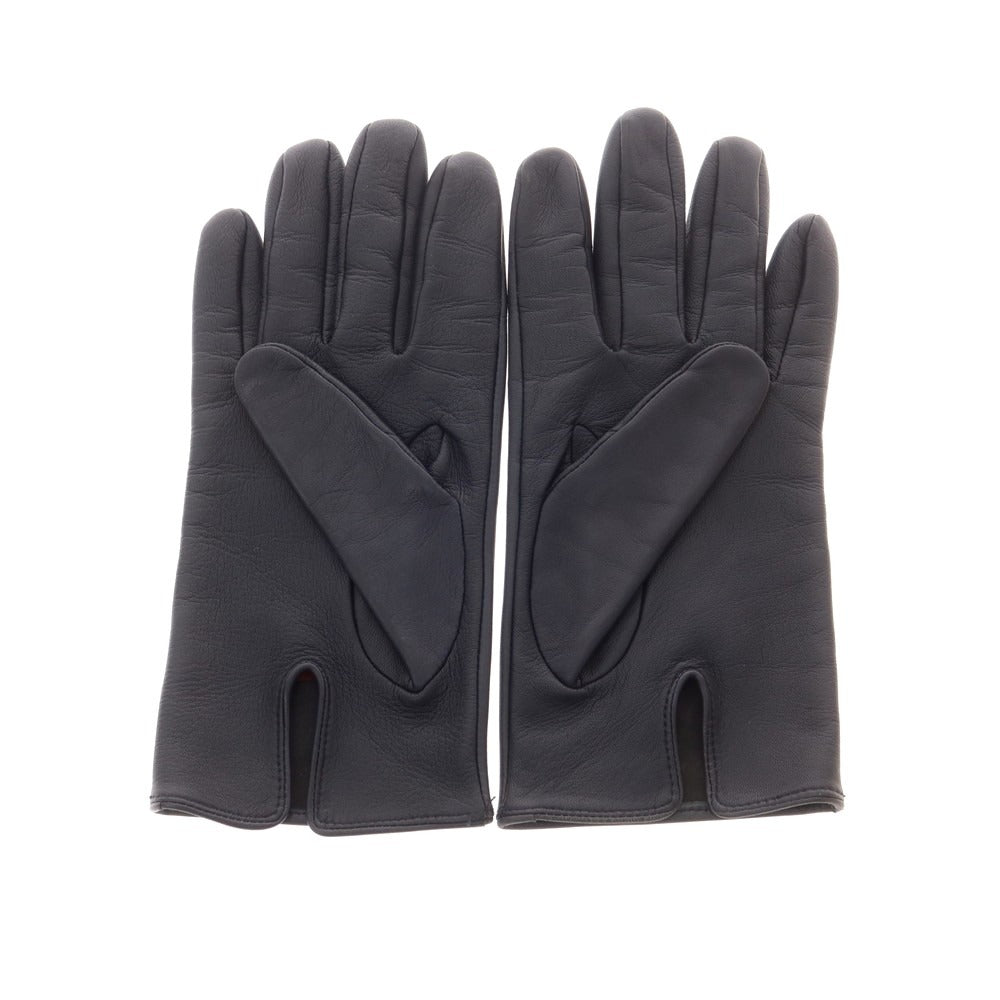 【中古】デンツ DENTS レザー 手袋 グローブ ネイビー【 7 1/2 】【 状態ランクB 】【 メンズ 】