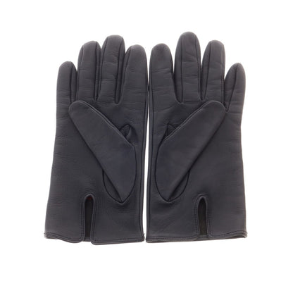【中古】デンツ DENTS レザー 手袋 グローブ ネイビー【 7 1/2 】【 状態ランクB 】【 メンズ 】