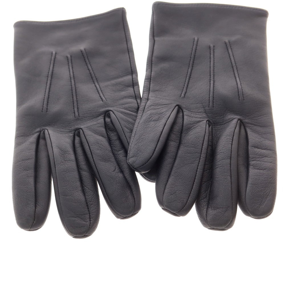 【中古】デンツ DENTS レザー 手袋 グローブ ネイビー【 7 1/2 】【 状態ランクB 】【 メンズ 】