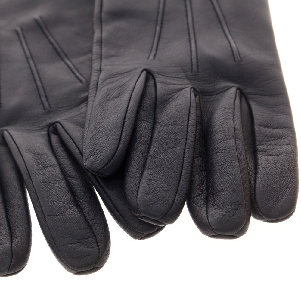 【中古】デンツ DENTS レザー 手袋 グローブ ネイビー【 7 1/2 】【 状態ランクB 】【 メンズ 】