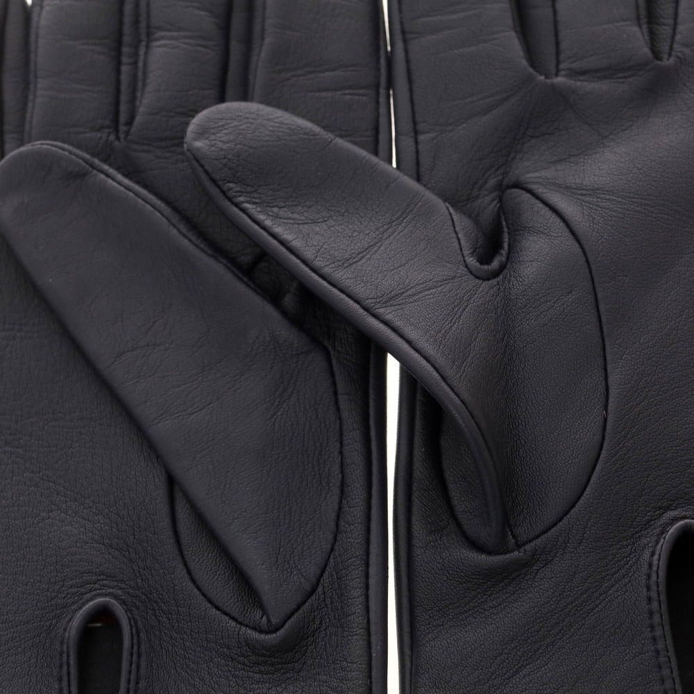 【中古】デンツ DENTS レザー 手袋 グローブ ネイビー【 7 1/2 】【 状態ランクB 】【 メンズ 】