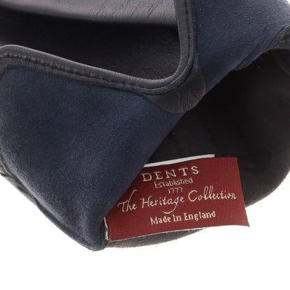 【中古】デンツ DENTS レザー 手袋 グローブ ネイビー【 7 1/2 】【 状態ランクB 】【 メンズ 】