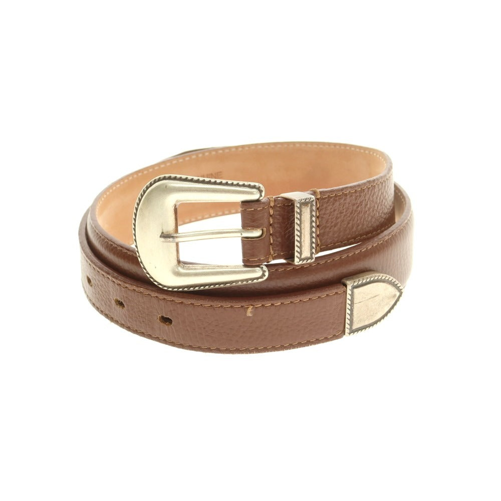 【中古】アドリアーノ メネゲッティ ADRIANO MENEGHETTI レザー ベルト ブラウン【 80 】【 状態ランクB 】【 メンズ 】