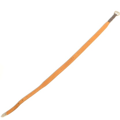 【中古】アドリアーノ メネゲッティ ADRIANO MENEGHETTI クロコダイル型押しレザー ベルト ブラウン【 80 】【 状態ランクB 】【 メンズ 】