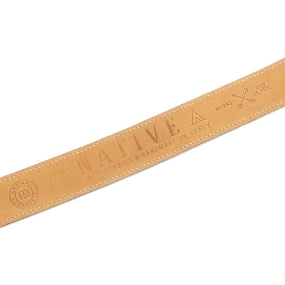 【中古】アドリアーノ メネゲッティ ADRIANO MENEGHETTI クロコダイル型押しレザー ベルト ブラウン【 80 】【 状態ランクB 】【 メンズ 】