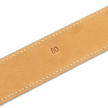 【中古】アドリアーノ メネゲッティ ADRIANO MENEGHETTI クロコダイル型押しレザー ベルト ブラウン【 80 】【 状態ランクB 】【 メンズ 】