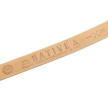 【中古】アドリアーノ メネゲッティ ADRIANO MENEGHETTI レザー ベルト ブラウン【 80 】【 状態ランクB 】【 メンズ 】