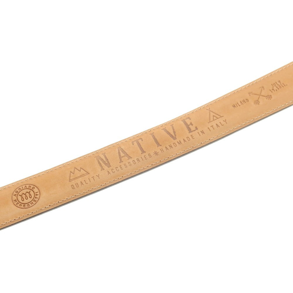 【中古】アドリアーノ メネゲッティ ADRIANO MENEGHETTI レザー ベルト ブラック【 80 】【 状態ランクB 】【 メンズ 】