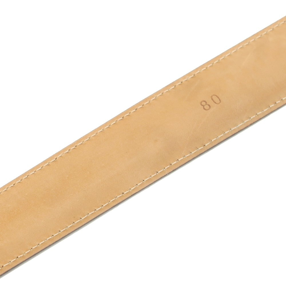 【中古】アドリアーノ メネゲッティ ADRIANO MENEGHETTI レザー ベルト ブラック【 80 】【 状態ランクB 】【 メンズ 】