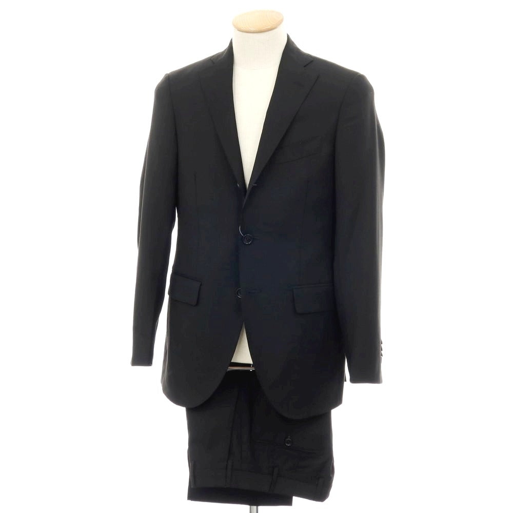 【中古】サルトリア ラトーレ SARTORIA LATORRE ウール 3つボタンスーツ ブラック【サイズ44】【 状態ランクB 】【 メンズ 】 [DPD]