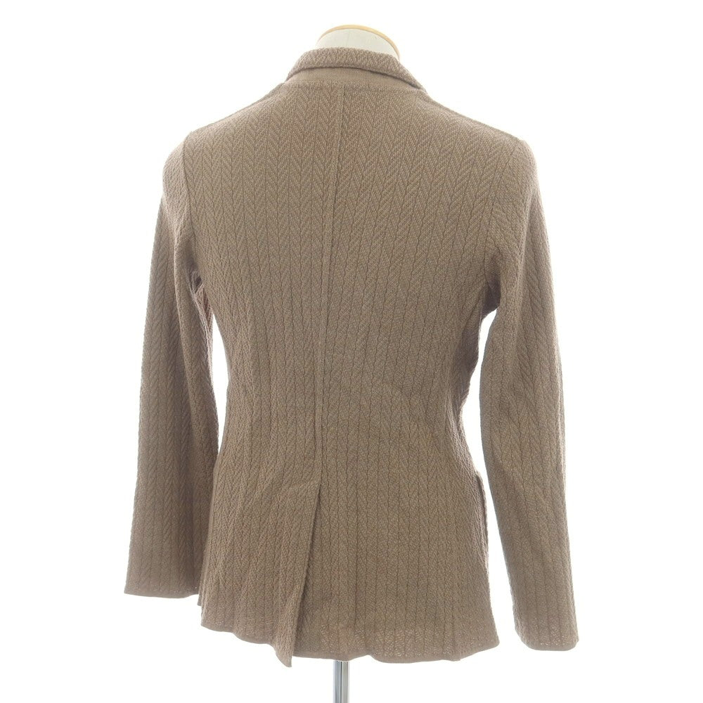 【中古】ラルディーニ LARDINI ウール ダブル6B ニットジャケット ライトブラウン【 XS 】【 状態ランクB 】【 メンズ 】