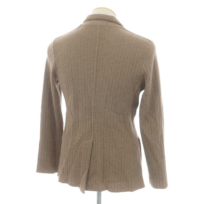 【中古】ラルディーニ LARDINI ウール ダブル6B ニットジャケット ライトブラウン【 XS 】【 状態ランクB 】【 メンズ 】