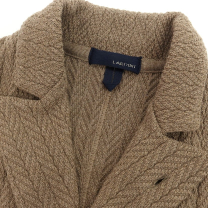 【中古】ラルディーニ LARDINI ウール ダブル6B ニットジャケット ライトブラウン【 XS 】【 状態ランクB 】【 メンズ 】