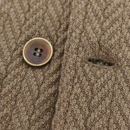【中古】ラルディーニ LARDINI ウール ダブル6B ニットジャケット ライトブラウン【 XS 】【 状態ランクB 】【 メンズ 】