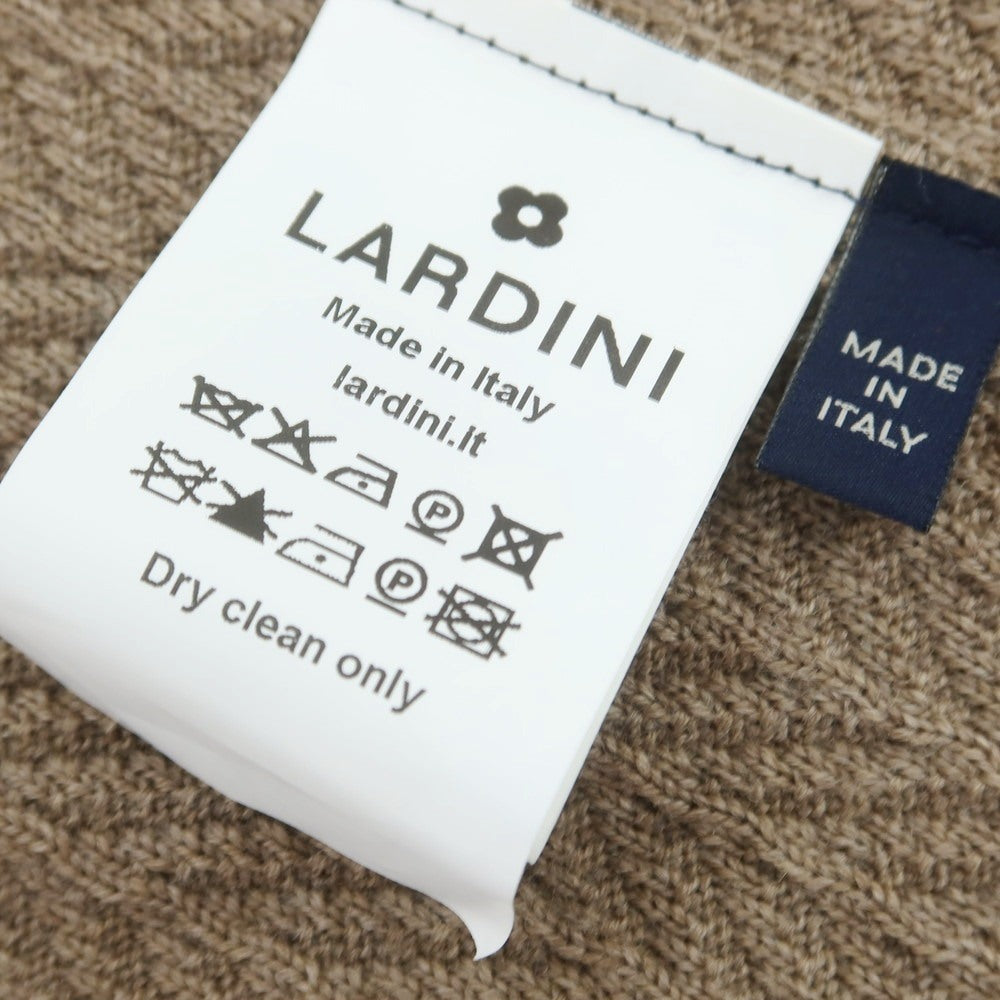 【中古】ラルディーニ LARDINI ウール ダブル6B ニットジャケット ライトブラウン【 XS 】【 状態ランクB 】【 メンズ 】