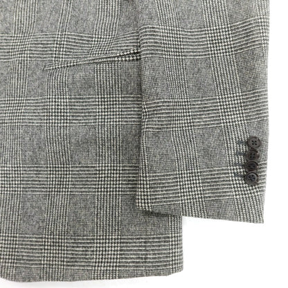 【中古】リングヂャケット RING JACKET ウール グレンチェック 3つボタンスーツ ブラックxホワイト【 46 】【 状態ランクB 】【 メンズ 】