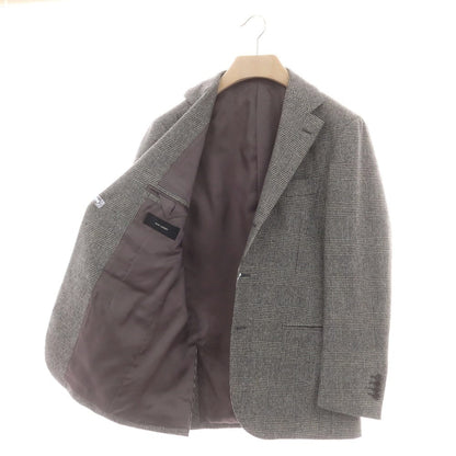 【中古】リングヂャケット RING JACKET ウール グレンチェック 3つボタンスーツ ブラックxホワイト【 46 】【 状態ランクB 】【 メンズ 】