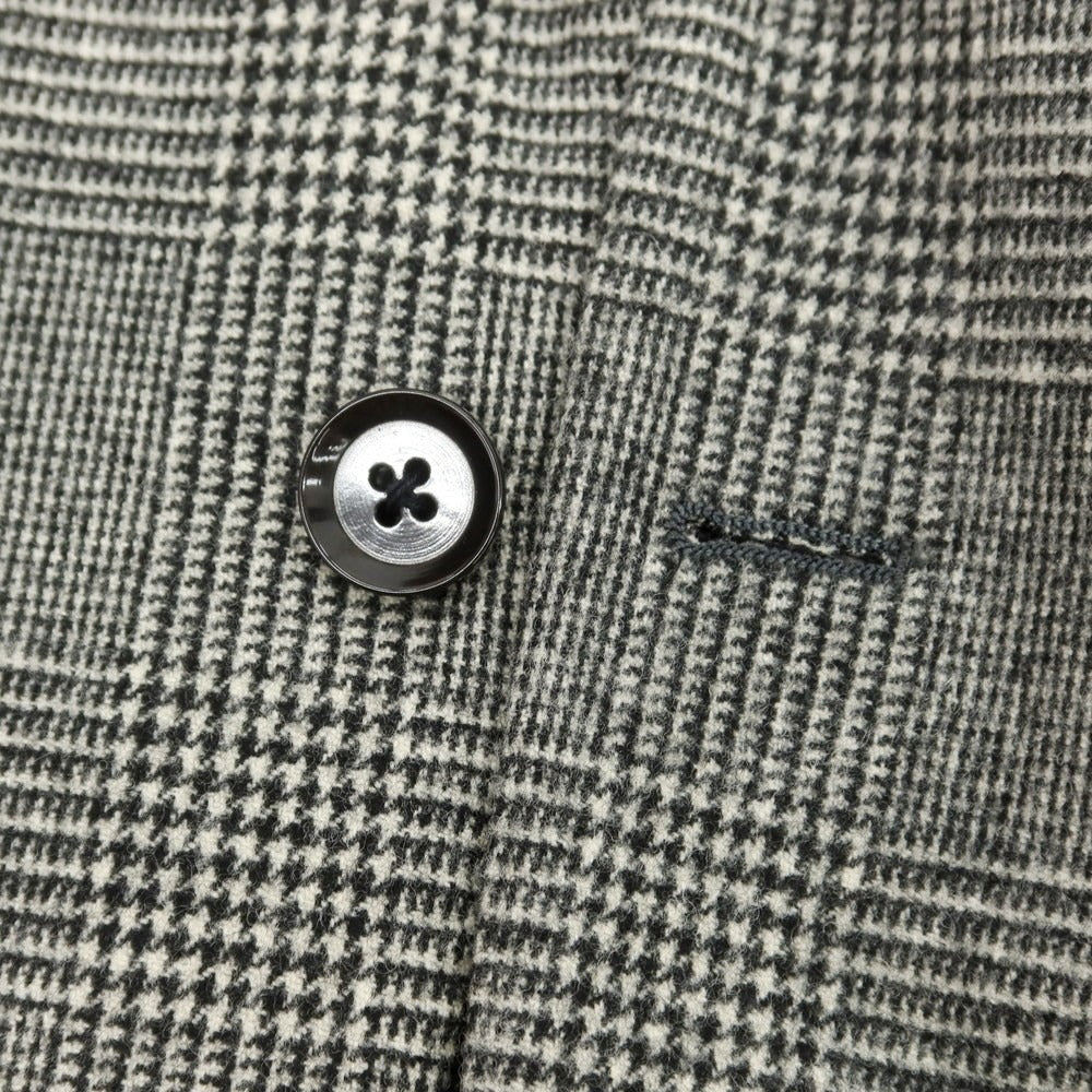 【中古】リングヂャケット RING JACKET ウール グレンチェック 3つボタンスーツ ブラックxホワイト【 46 】【 状態ランクB 】【 メンズ 】