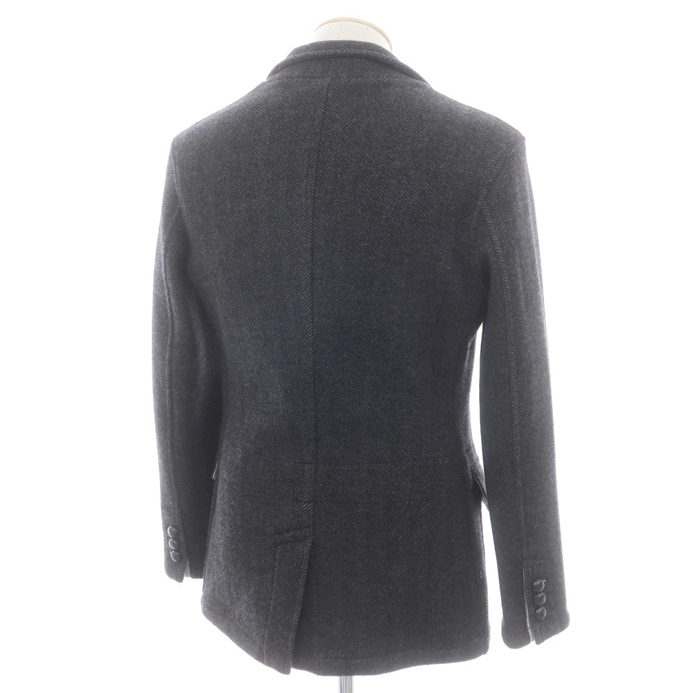 【中古】ポロ ラルフローレン Polo Ralph Lauren ウール ヘリンボーン 3B カジュアルジャケット ブラックxグレー【 S 】【 状態ランクA 】【 メンズ 】