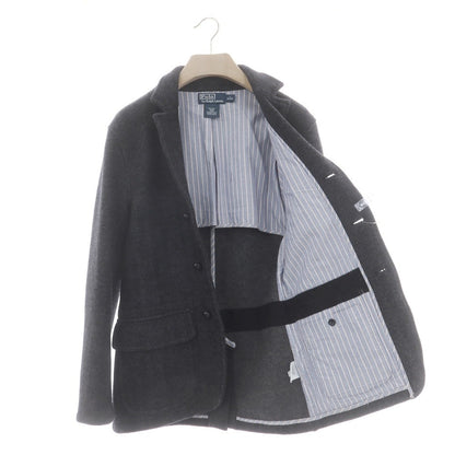 【中古】ポロ ラルフローレン Polo Ralph Lauren ウール ヘリンボーン 3B カジュアルジャケット ブラックxグレー【 S 】【 状態ランクA 】【 メンズ 】