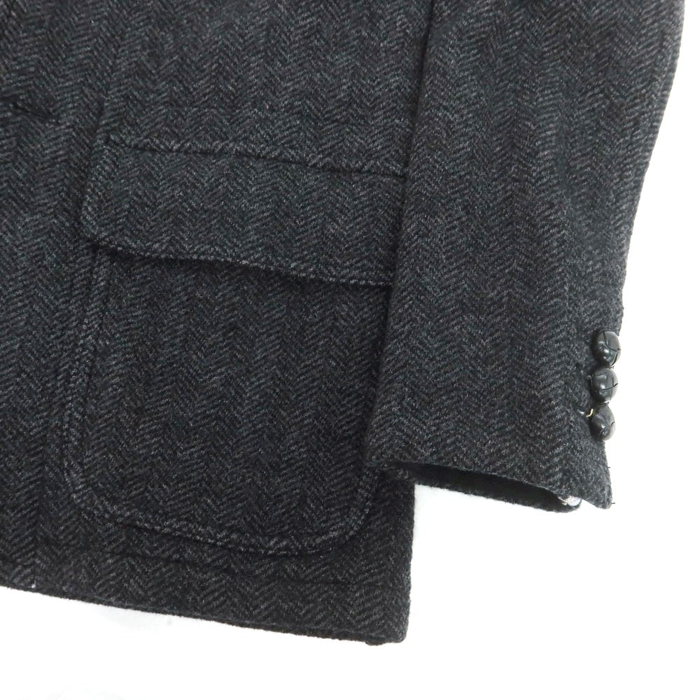 【中古】ポロ ラルフローレン Polo Ralph Lauren ウール ヘリンボーン 3B カジュアルジャケット ブラックxグレー【 S 】【 状態ランクA 】【 メンズ 】