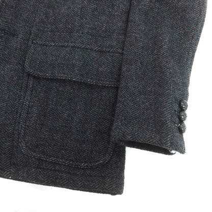 【中古】ポロ ラルフローレン Polo Ralph Lauren ウール ヘリンボーン 3B カジュアルジャケット ブラックxグレー【 S 】【 状態ランクA 】【 メンズ 】