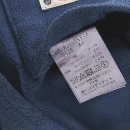 【中古】リングヂャケット RING JACKET New Balloon ストレッチ コットン 3B カジュアルジャケット ブルー【 46 】【 状態ランクC 】【 メンズ 】