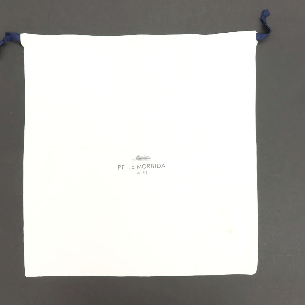 【中古】ペッレモルビダ PELLE MORBIDA シュリンクレザー バックパック・リュック ダークネイビー【 状態ランクB 】【 メンズ 】