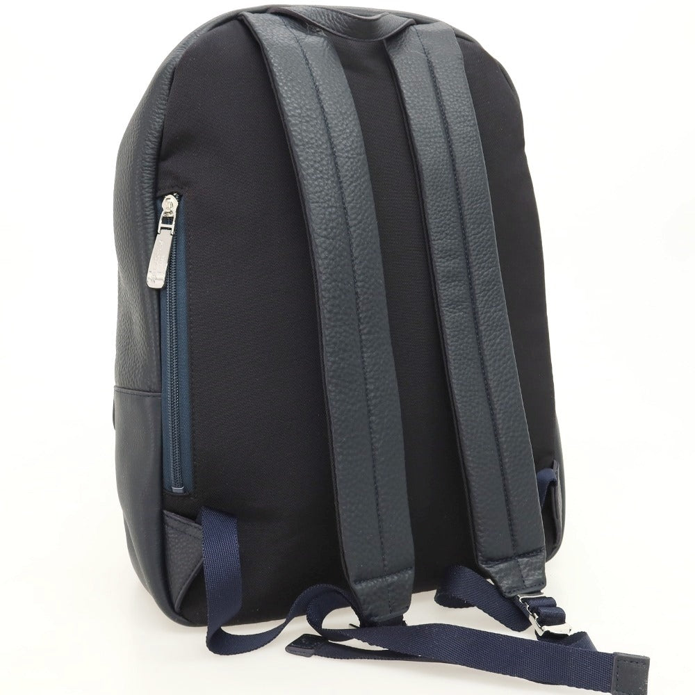 【中古】ペッレモルビダ PELLE MORBIDA シュリンクレザー バックパック・リュック ダークネイビー【 状態ランクB 】【 メンズ 】